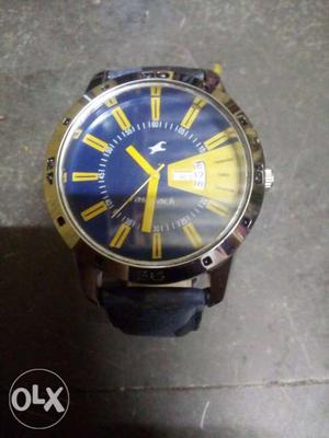 Frastrack watch with day and date.fixed price no