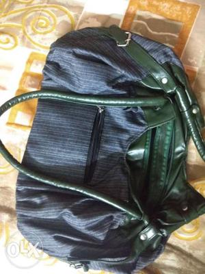 Green And Gray Shoulder Bag
