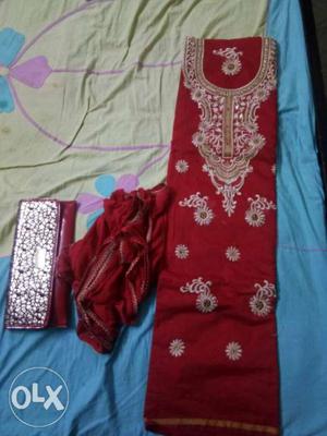 Ladies brand new red suit with purse