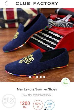 Men shoes size 44 blue, I had just buy this