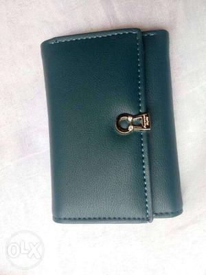 New ladies pu leather mini wallet (dark green)
