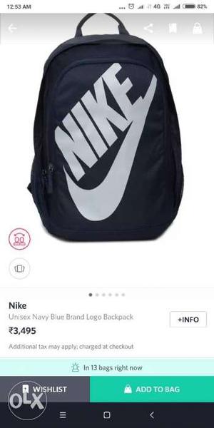 Original Nike bags pack unused brand new market