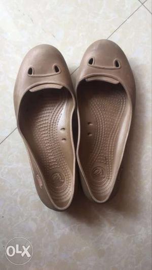 Pair Of Brown Flat Shoes