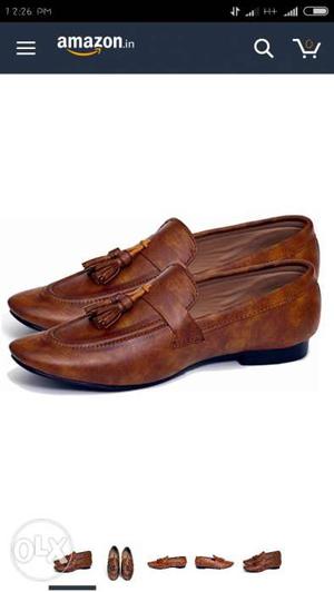 Pair Of Brown Leather Loafers Screenshot