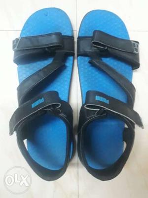 Puma black n blue original sandals