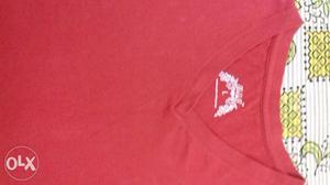 Red t-shirt DJ&C company size L