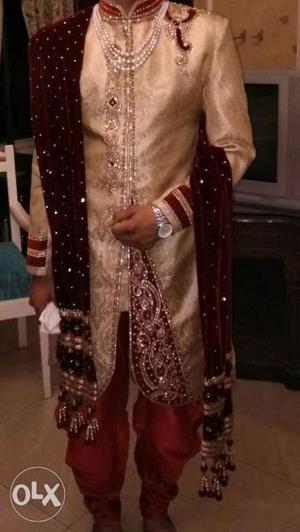 Sherwani for sell. Purchased in  last year.