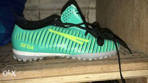 Unpaired Teal And White Sega Cleat