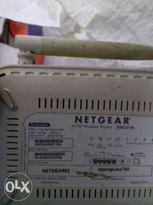 White Netgear Internet Router