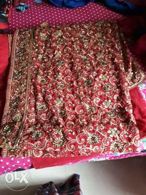 Women's Silver And Red Floral Dress