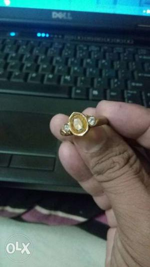 Yellow sapphire panchaloham Ring contact three