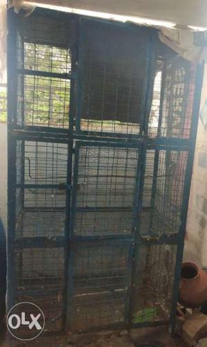 Blue Wire Pet Cage