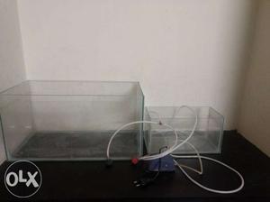 Fish tanks small and medium sized with motor