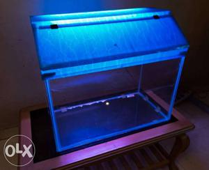 Good quality fishtank almost unused with blue