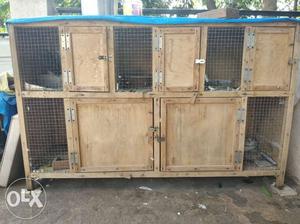 Wooden cage for sale. Length- 5 feet Height- 3
