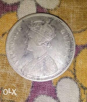 156 years old ONE RUPEE INDIA  VICTORIA