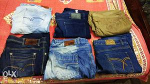 6 nos. branded Jeans and Chinos 38" (used)