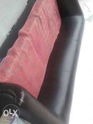 A Black Colour Sofa