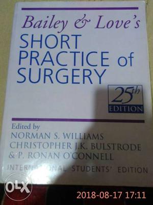 Bailey and loves surgery book for medical / MBBS