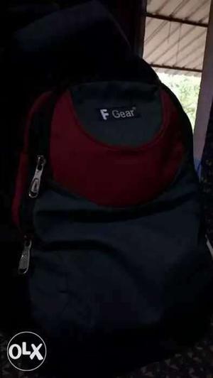 Black And Red F Gear Backpack