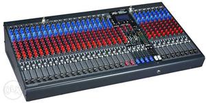 Black, Red, And Blue Mixing Console