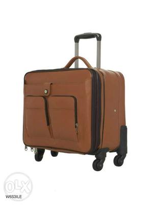 Brown And Black Luggage