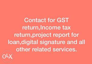 Contact For GST Text