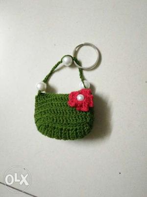 Crochet keychain handmade keychain