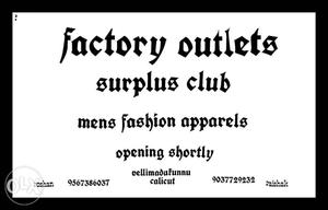 Factory Outlets Surplus Cub Text