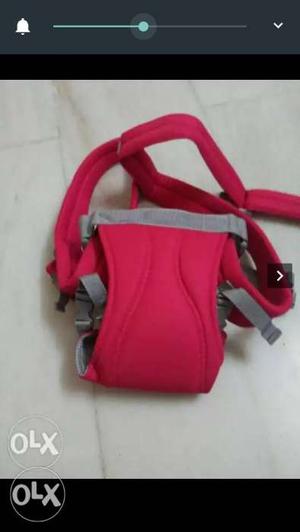 First cry Baby's Red Car Seat Carrier
