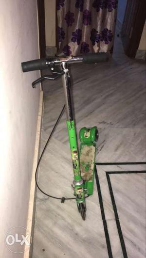 Green And Black Kick Scooter