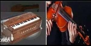 Learn Harmonium and Violin (Message or Call us)