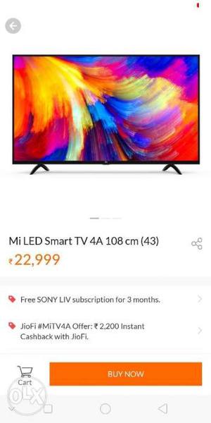 Mi TV 43 inch new seal pack 4a technology fully