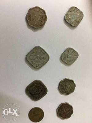 Old indian coins  and 63