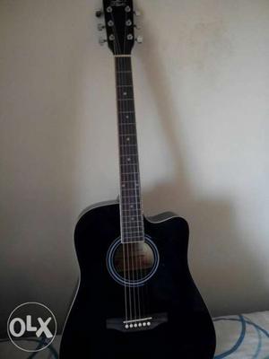 PLUTO Acoustic Guitar with Cover. Three yrs old..