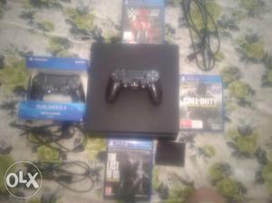 Ps4 with 3 games all accessories and one extra