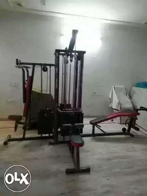 Red And Black Multi-purpose Gym Equipment
