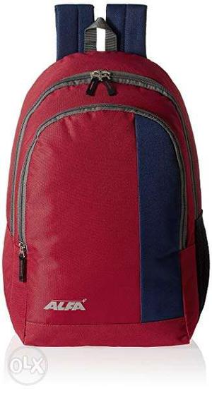 Red And Blue Alfa Backpack