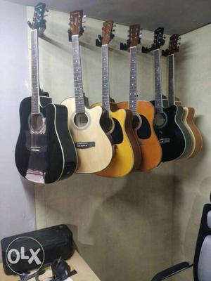 Semi acoustic guitars..