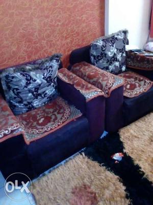 Sofa Set 3+2 plus cushions and sofa covers