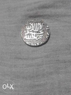 The silver coin period of badshah aqbar.