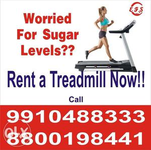 Treadmill on rent to control sugar