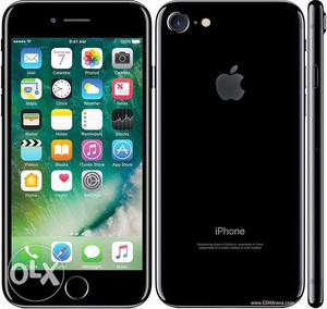 1 year old iphone 7 jet black 128gb in very good