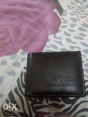 Black Nice Leather Bi-fold Wallet