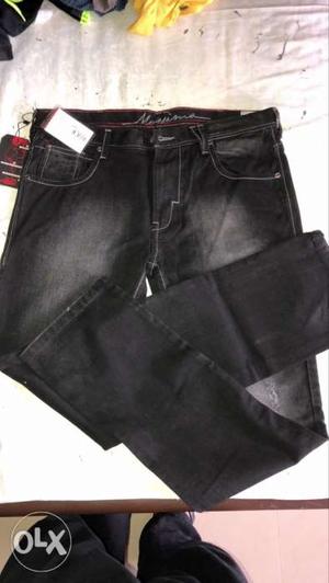 Branded New black jeans MRP , Size 36W/34L,Low rise