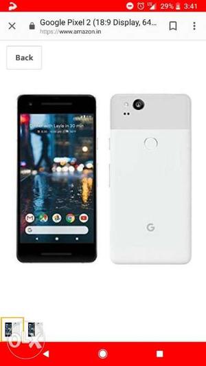 Google pixel 2 Black colour 64 GB urgent plz