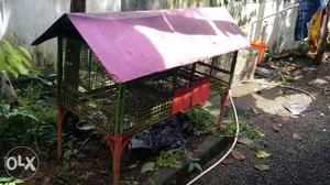 Green And Pink Pet Cage