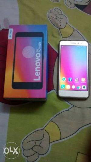 Lenovo k6 power super condition one year old with all