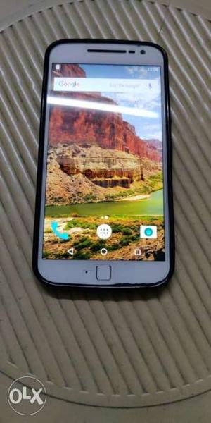 Moto G 4 plus with Dash Charger, New Screen Guard & Back
