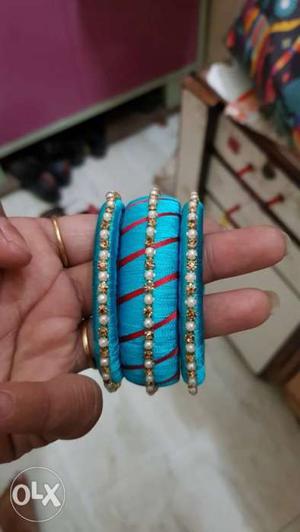 New silk thread bangles..colours and designs can